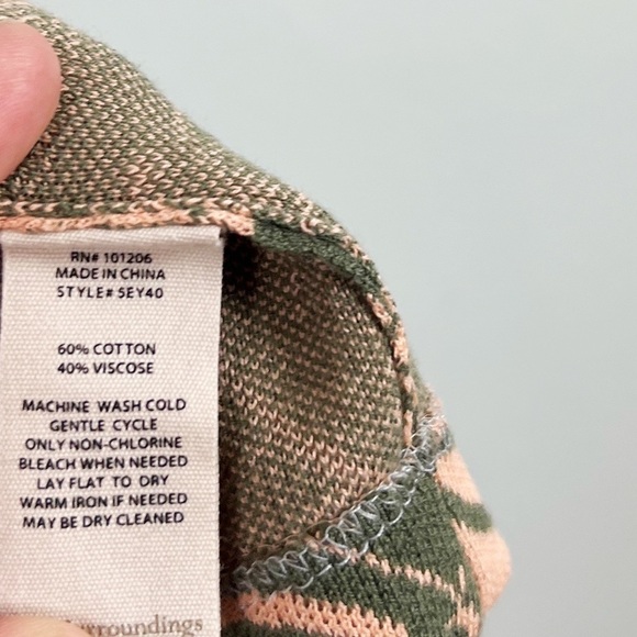 Soft Surroundings Women’s Plus Desert Rose Peach Dreams Cardigan - Picture 6 of 6